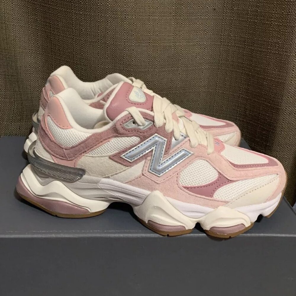 New Balance Pink and White Athletic Shoes - Picture 3 of 9